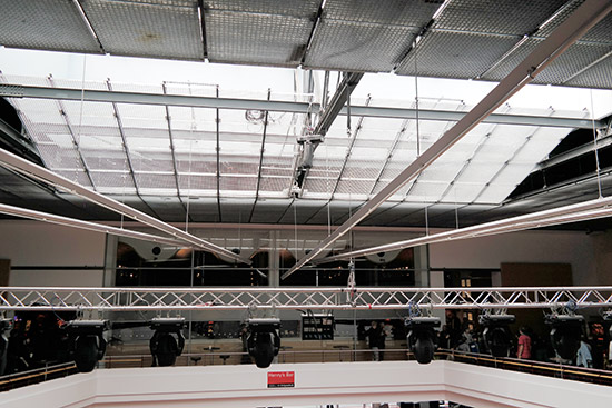 The roof of the Musical Theatre with plenty of ambient light