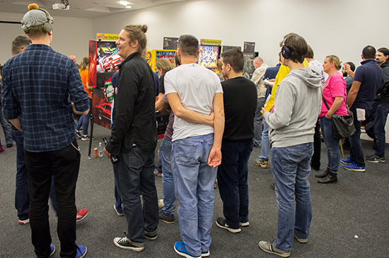 Pingolf players wait to discover who had made the play-offs