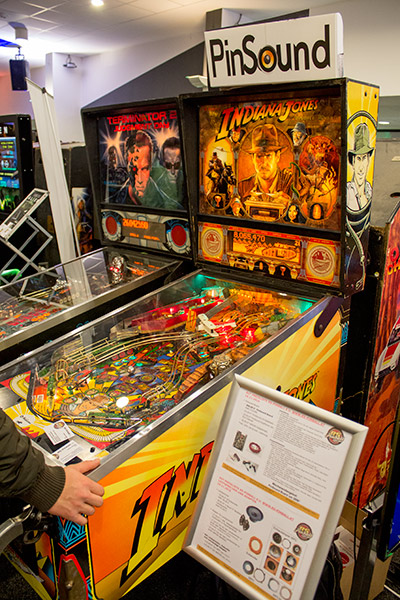 This PinSound-fitted Indiana Jones could easily be heard over the other games