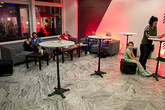 Chilling in the lobby