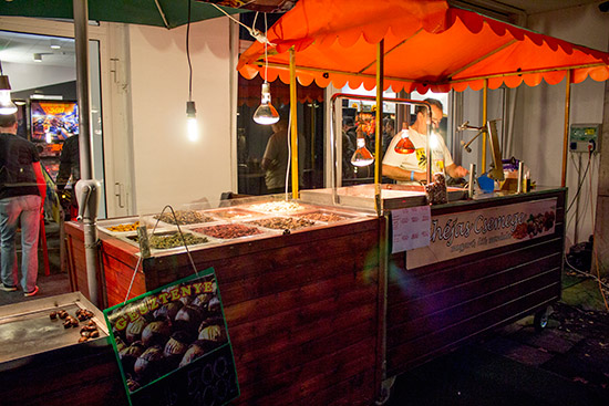 The hot nut stand