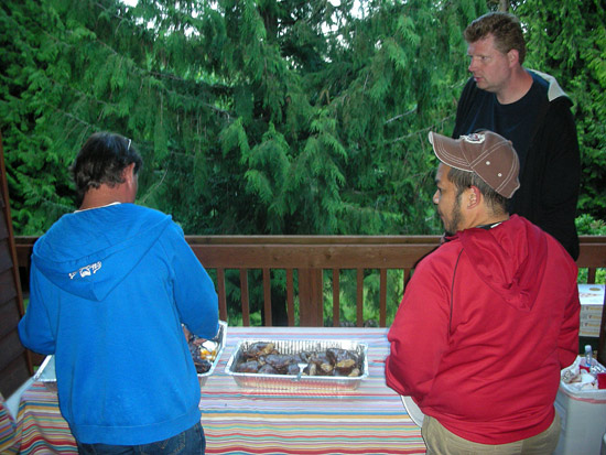 Todd oversees the catering