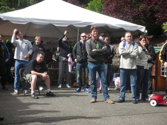 The weather is sunny, which is very rare in Seattle