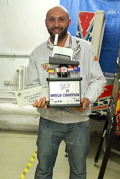 IFPA World Pinball Championship winner, Daniele Acciari