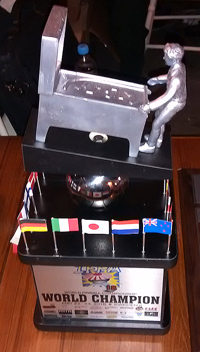 The trophy for the winner