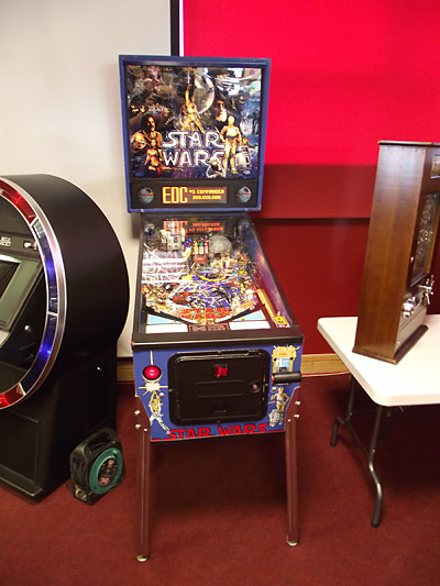 The sole pinball representation at the show