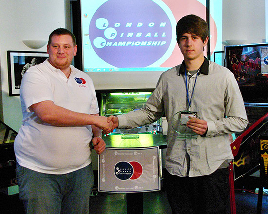 Second place in Best Junior Player, James Baker