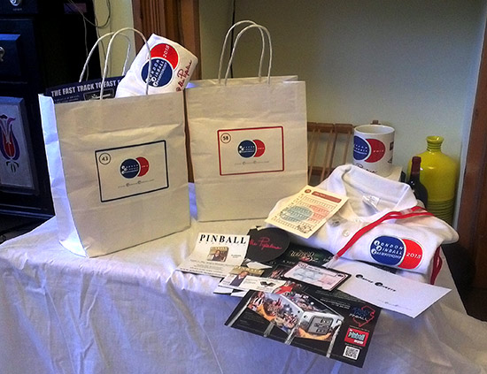Contents of the goodie bags