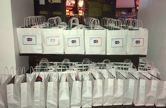 Goodie bags ready for competitors