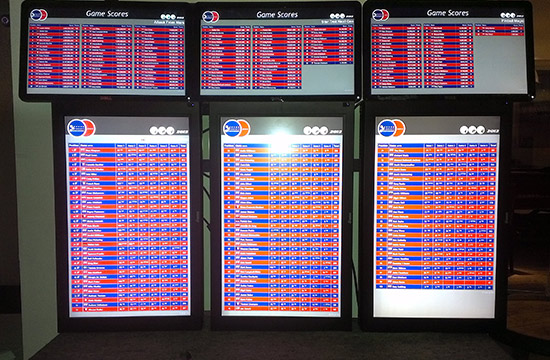 The main tournament display system