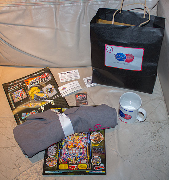 The contents of the welcome packs