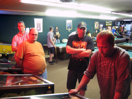 A few of the attendees during an early round of competition