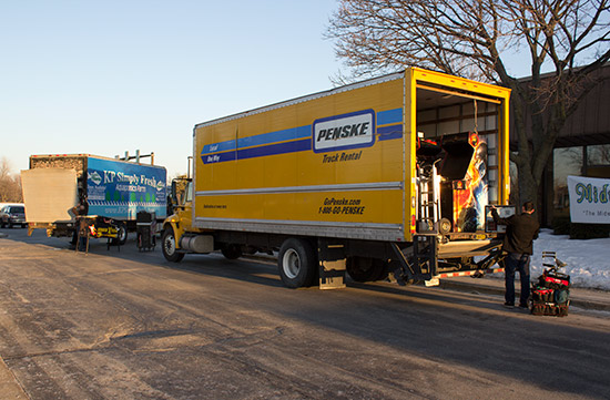 ...and being unloaded