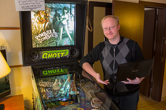 Ben with his Ghost Squad game