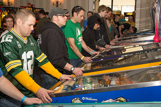 The Arcade Hall was busy throughout Saturday and Sunday