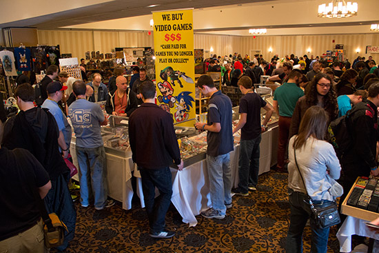 Inside the vendor hall