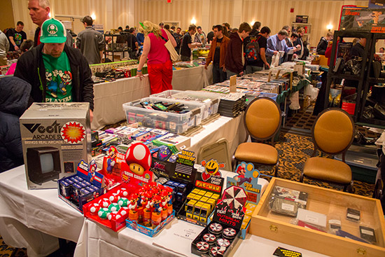 There was a wide variety of video game merchandise