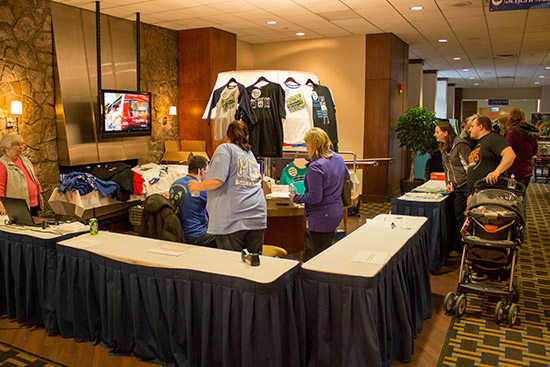 The front desk