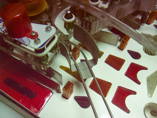 Part of the Forbidden Planet whitewood playfield