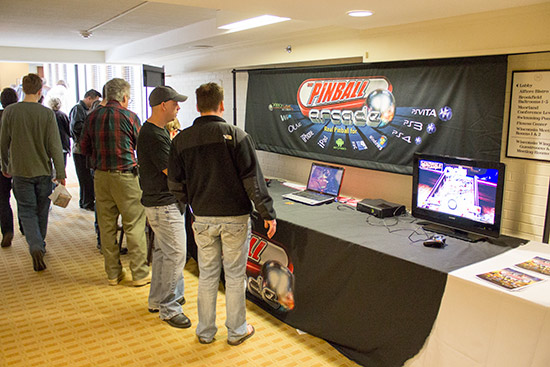 Farsight Studios had their Pinball Arcade stand in the corridor
