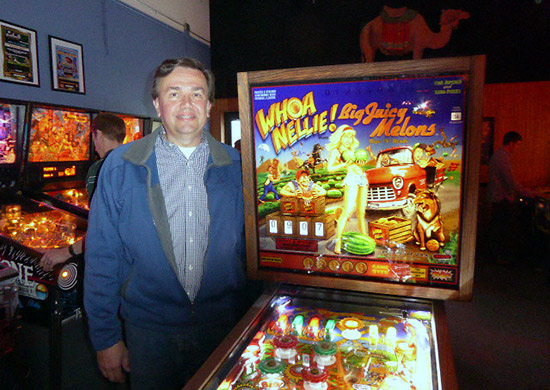 Tom Taylor with a Whoa Nellie! Big Juicy Melons which was brought the the event by Kerry Imming
