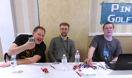 The tournaments team joining in the fun