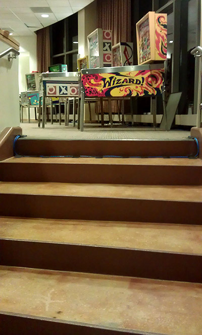 Up the stairs to the MPE