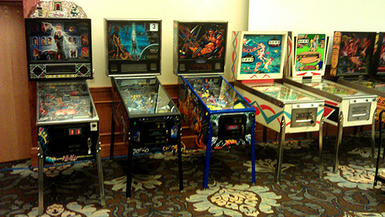 Main tournament machines: