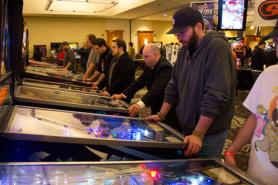 More machines being played in the main hall