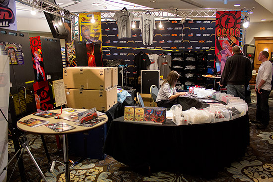 On the other side was a selection of parts and Stern merchandise