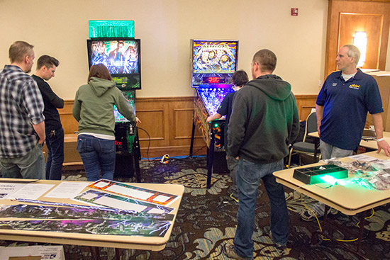 The Pinball Refinery stand