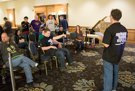 Tournament Director, Parker Thomas, explains the rules