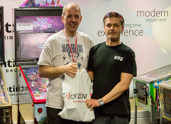 Winner of the Mihiderka Pinball & Food Festival main tournament, Martin Ayub