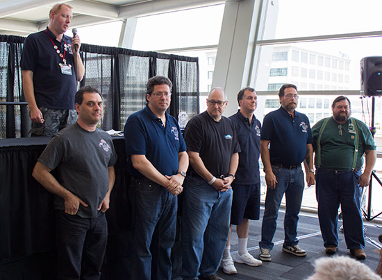 Some of the organisers of the NW Pinball & Arcade Show