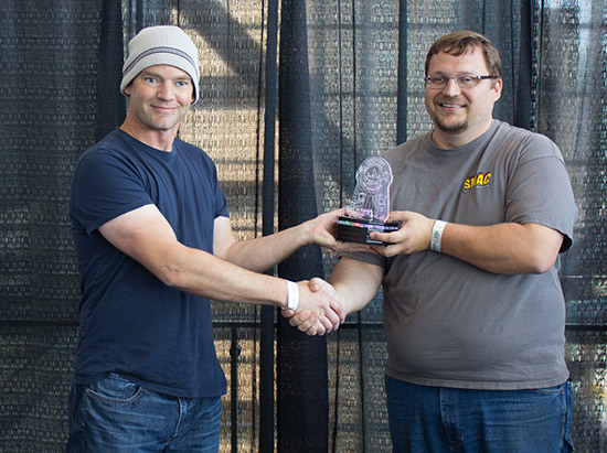 PinballBulbs collect the Best In Show award