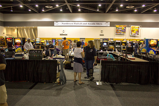 The organisers' desk