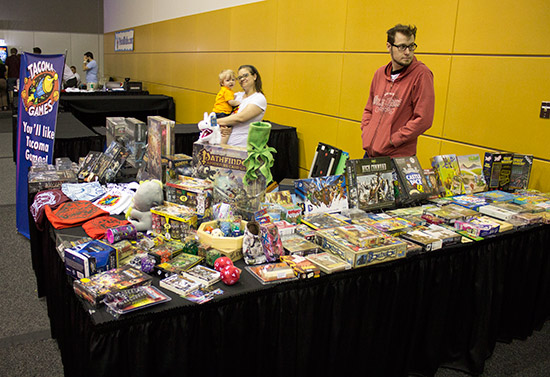 Board and strategy games were available from Tacoma Games