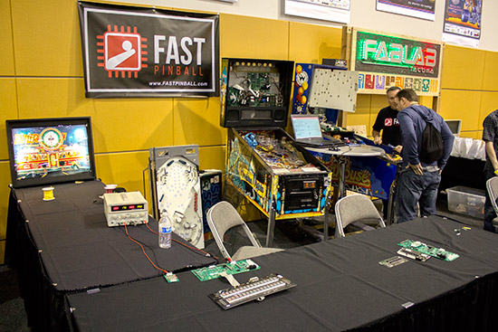 Fast Pinball were next door demonstrating their pinball control system