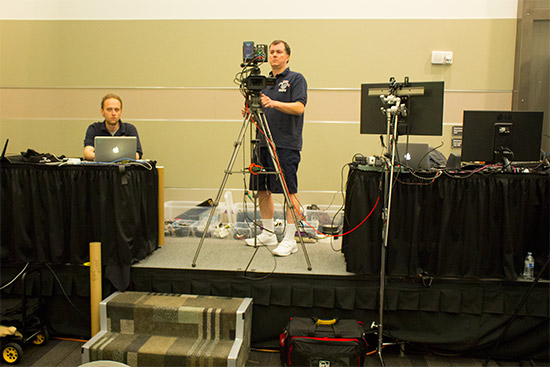 The team and equipment behind the seminars