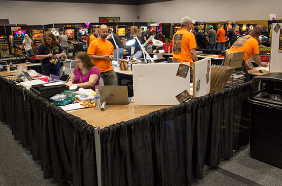 Keeping the games up-and-running, the show medics' area