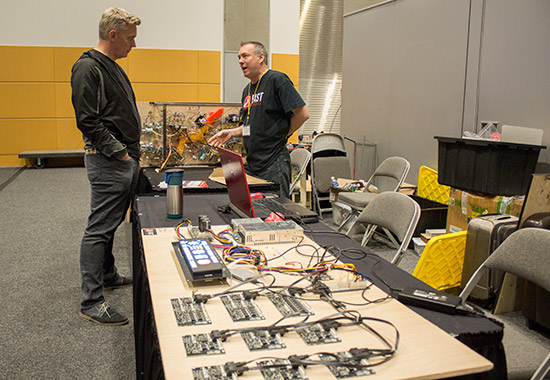 Fast Pinball were showing thei pinball controller boardsets