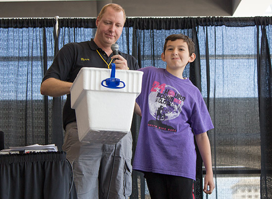 The winning ticket for the video game is drawn