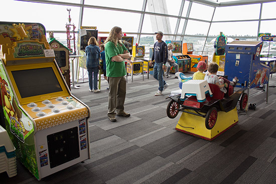 The kids area