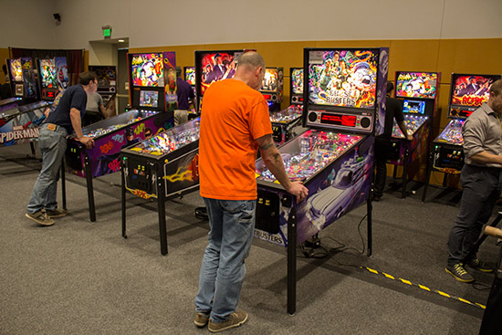 The many new Stern Pinball machines