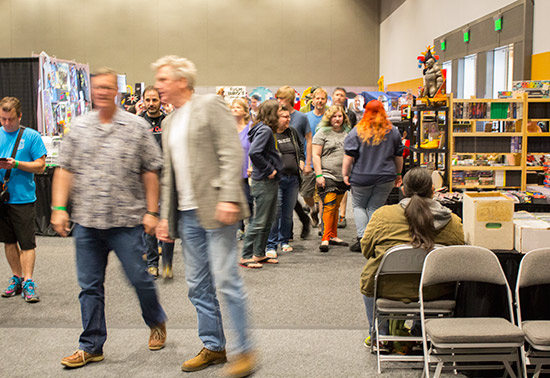 The first guests through the doors