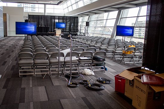 The seminars area