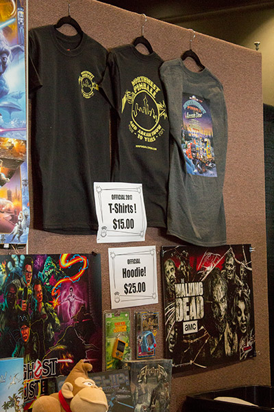 Swag available from the prize desk