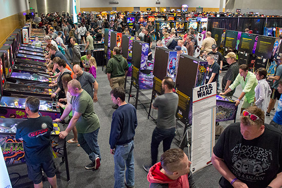 The Stern Pinball corner