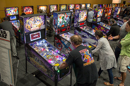 The Stern Pinball corner