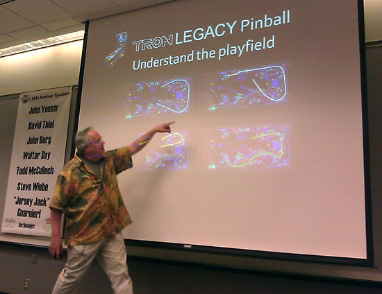 ...and how he times the sounds based on the various shots in the game